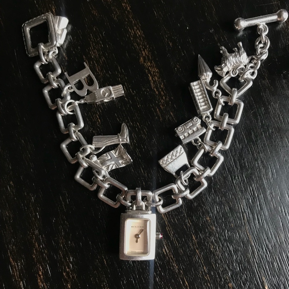 Burberry charm bracelet watch